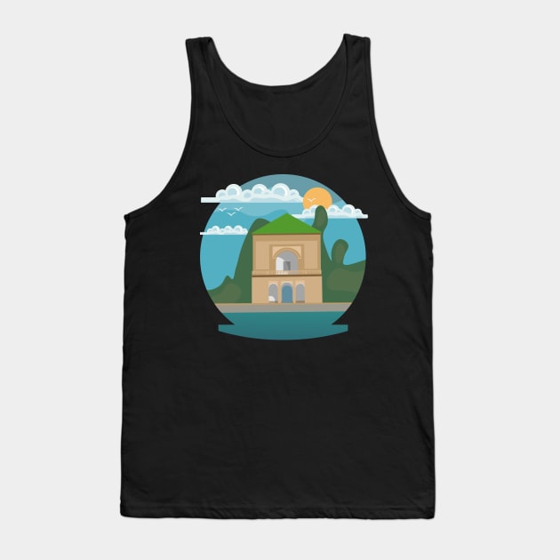 Moroccan Cities illustration, best gift for morocco lovers Tank Top by Myteeshirts